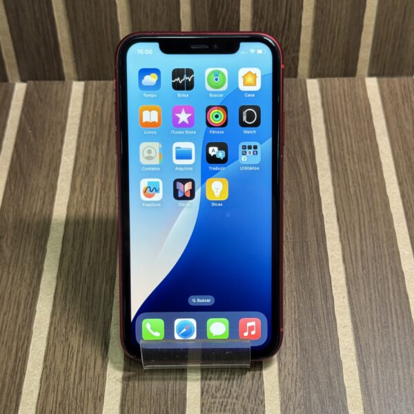 iPhone Seminovo 11 Vermelho 64GB 100% - Imagem 2